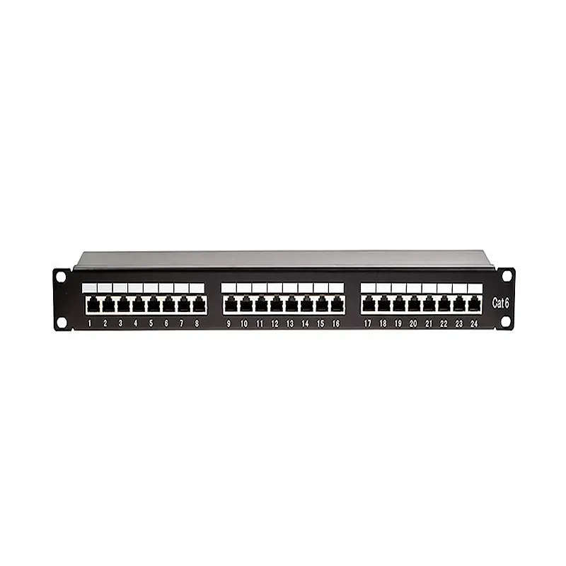 Cat6-24-Port-Unloaded-Patch-Panel Cat6 24 Port Loaded Patch Panel - Image 1